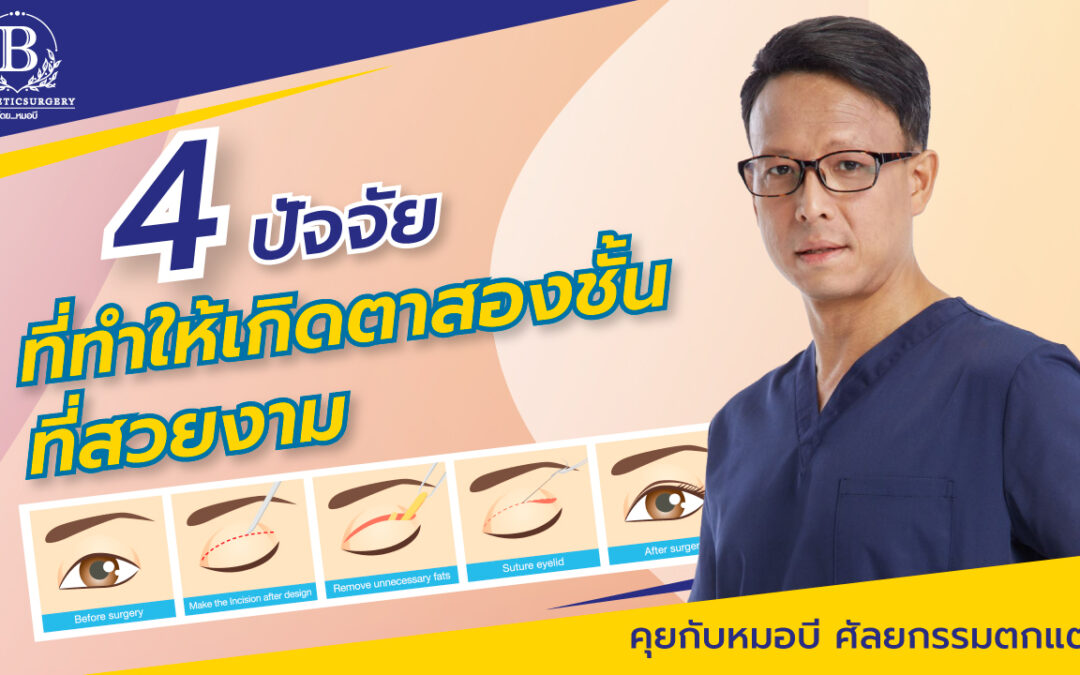 4 ปัจจัยที่ทำให้เกิดตาสองชั้นที่สวยงาม